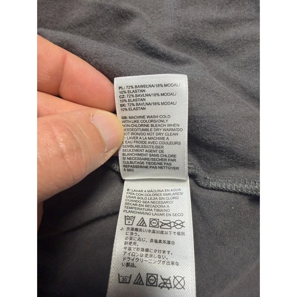 The North Face Womens Gray Hooded Open Front Cardigan Cotton Modal Blend Size M